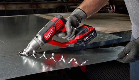 sheet metal cutter milwaukee|milwaukee cordless sheet metal shears.